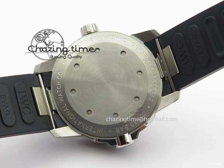 MIROTIME 0501 TechFriendly Aquatimer Automatic SS IW329003 V6F 1:1 Best Edition On Black Rubber Strap MIYOTA 7271